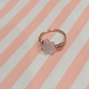 Rose Gold Wire Wrapped Star Ring